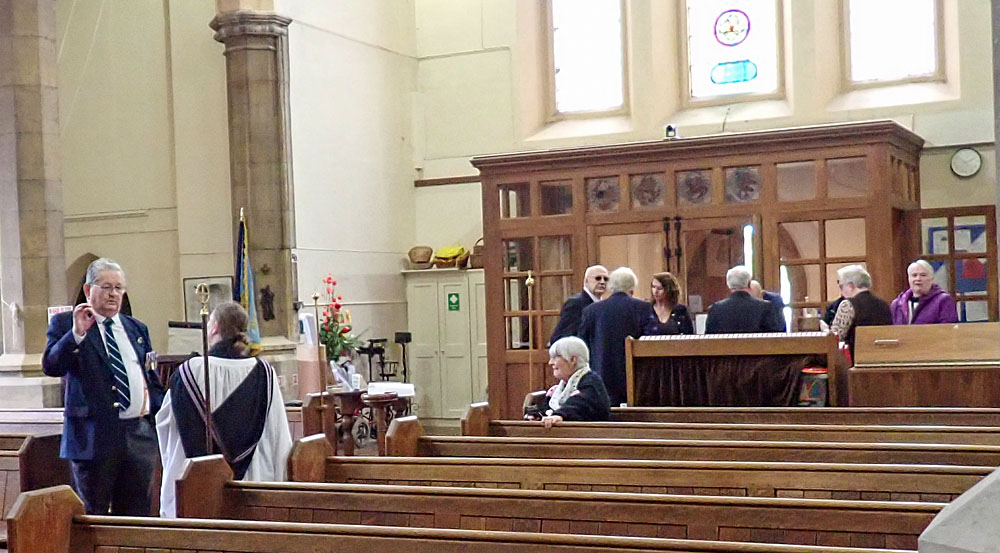 4. Members arriving.