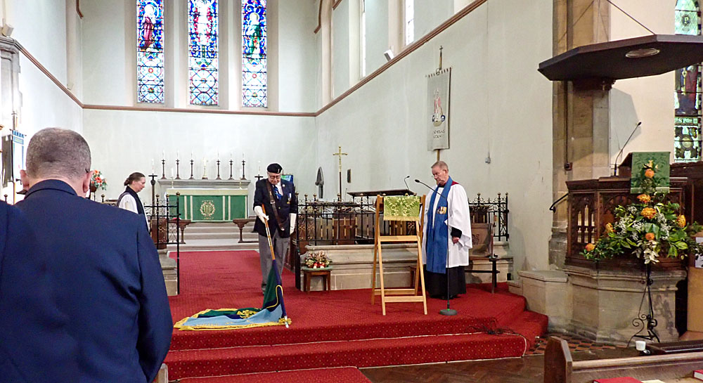 18. The Standard is dipped in homage to the fallen.