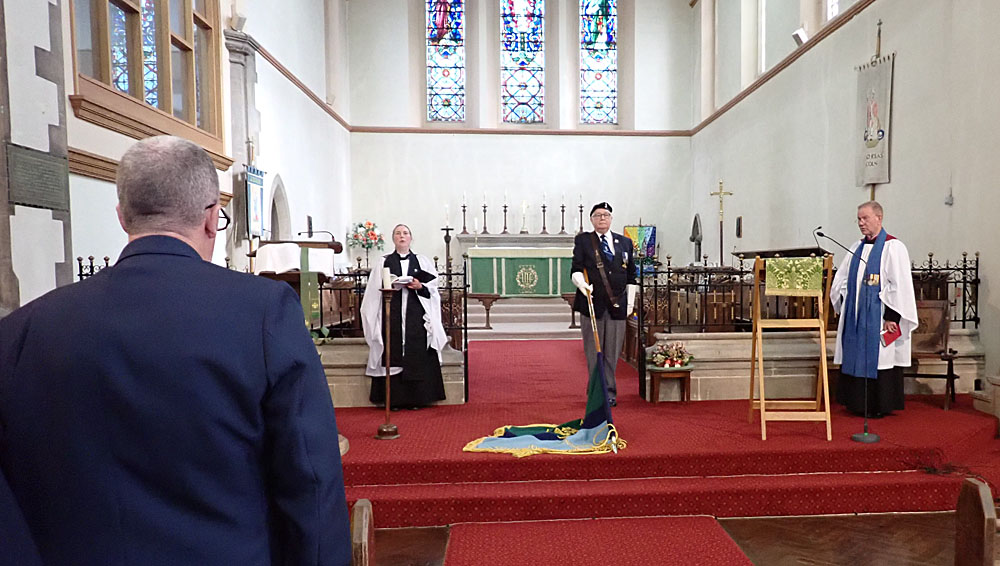 19. The Standard is dipped as the National Anthem is sung.