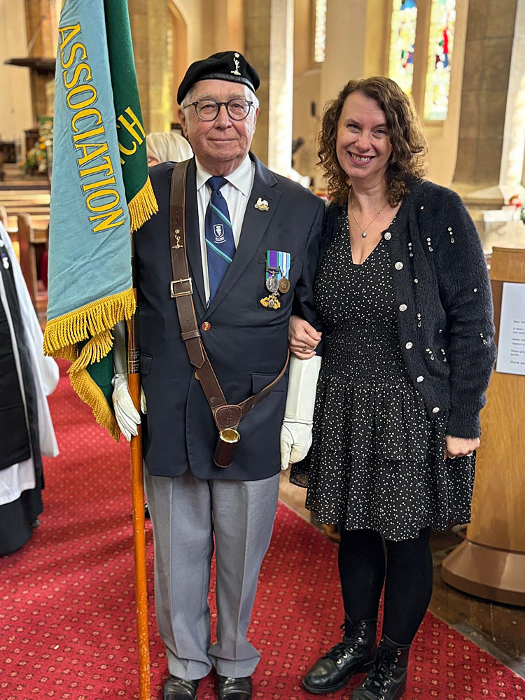 23. Ben (looking normal again) and Tracey Busby