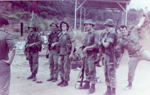 l-r Ray Martin, Colin Morfitt, Andy Wilson, Jeff Poulter, ?, & Rosie Thorne (who seems to have dropped the grenade)
