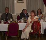 L-R Mike Rose, Edd Mulhall, Sylvia Revell & Franks daughter