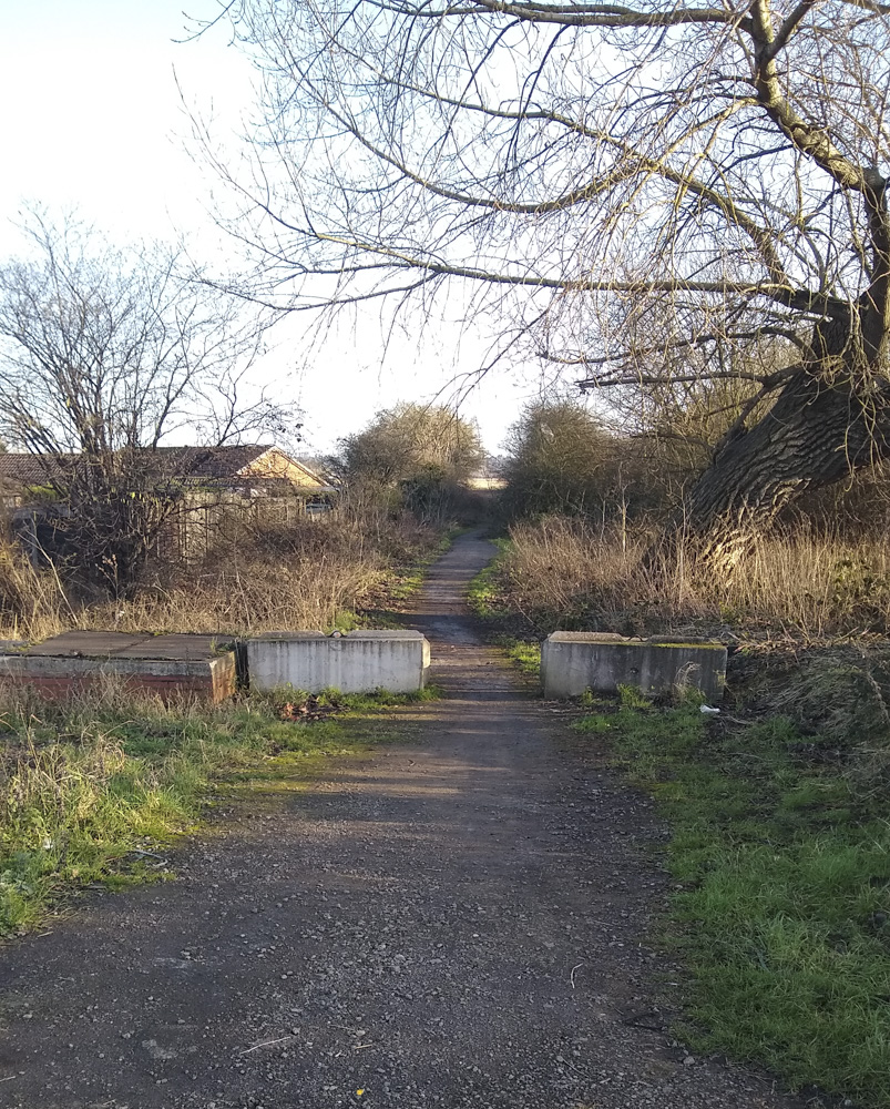 Go back across the bridge and cross the road to here, the start of the Greenway back to Scunthorpe